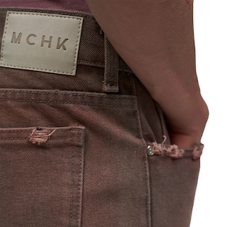 Foto 4 | Foto 4 | Jeans De Mezclilla MCHK 8091 Corte Cropped Caballero Arrecife Gris