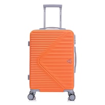 Maleta De Cabina Rigida Con Ruedas 6044 Color Anaranjado 10kg