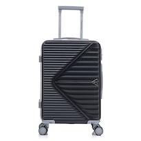 Maleta De Cabina Rigida Con Ruedas 6044 Color Negro 10kg