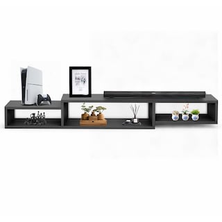 Foto 4 | Foto 4 | Mueble Para Tv Flotante Lisboa Centro De Entretenimiento Hogare Negro