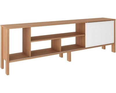 Foto 4 | Foto 4 | Mueble para Tv Madik Rack Moderno Blanco para Pantalla Hasta 65 Pulgadas con Puerta Corrediza