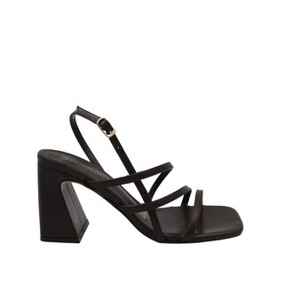 Foto 1 | Foto 1 | Tacones Casuales De Tiras Senties Café Para Mujer