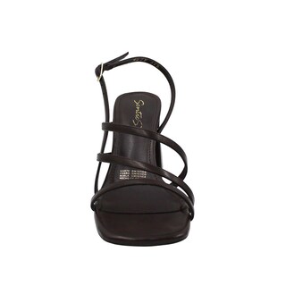 Foto 3 | Foto 3 | Tacones Casuales De Tiras Senties Café Para Mujer