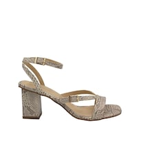 Tacones Casuales Con Tacón Ancho Senties Beige Para Mujer