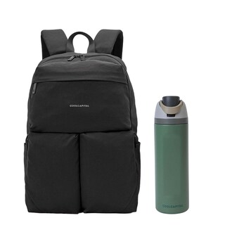 Foto 1 | Foto 1 | Mochila Cool Capital Negra para Laptop 15” y Termo de Acero Inoxidable 710 ml