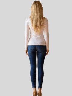 Foto 7 | Foto 7 | Set 2 Blusas Manga Larga Unitalla Interior Térmico Bl-1039-px2 Jade Y Blanco Invierno Dama