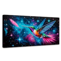 Cuadro Decorativo Sala Colibrí Nebuloso 120x60