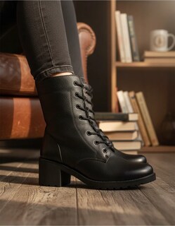 Foto 5 | Foto 5 | Botines De Piel Relax 2200 Negros para Mujer