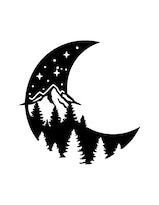 Cuadro Luna Decoración de Pared MDF 9mm |Adorno Moderno para el Hogar, Dormitorio, Sala Hecho en México