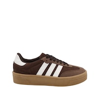 Tenis Casuales Básicos Senties Café Para Mujer