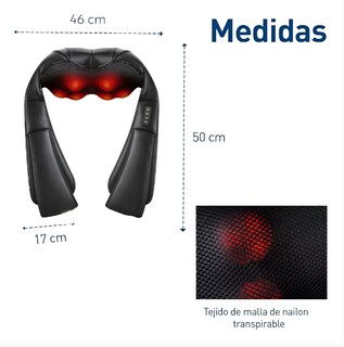 Foto 4 | Foto 4 | Masajeador De Cuello Espalda Hombro Pies Modelo Negro