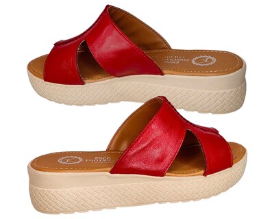 Foto 6 | Foto 6 | Sueco Enco Footwear Rojo Piel Vacuno Plataforma 4.5 Cm Sandalia Casual Para Mujer