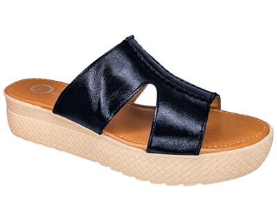 Foto 1 | Foto 1 | Sueco Enco Footwear Negro Piel Vacuno Plataforma 4.5 Cm Sandalia Casual Para Mujer