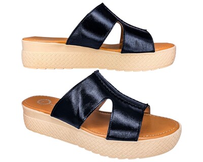 Foto 3 | Foto 3 | Sueco Enco Footwear Negro Piel Vacuno Plataforma 4.5 Cm Sandalia Casual Para Mujer