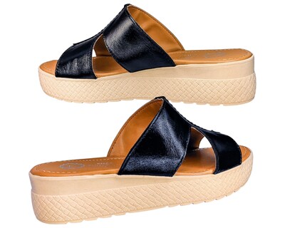 Foto 4 | Foto 4 | Sueco Enco Footwear Negro Piel Vacuno Plataforma 4.5 Cm Sandalia Casual Para Mujer