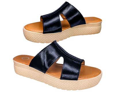 Foto 6 | Foto 6 | Sueco Enco Footwear Negro Piel Vacuno Plataforma 4.5 Cm Sandalia Casual Para Mujer