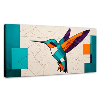 Foto 1 | Foto 1 | Cuadro Decorativo Sala Colibri Mosaico 120x60