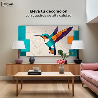 Foto 3 | Foto 3 | Cuadro Decorativo Sala Colibri Mosaico 120x60