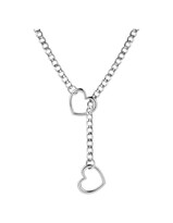 Collar de Corazón Güish Plateado