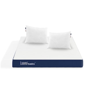 Foto 1 | Foto 1 | Colchón Individual En Caja Luuna Basics 1 Espuma + 2 Almohadas Ajustables Firmes