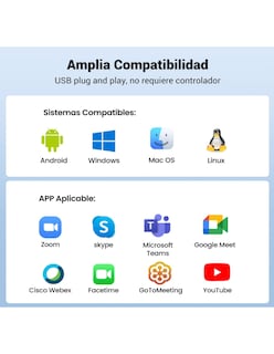 Foto 8 | Foto 8 | Camara Web Ugreen Full Hd 1080p con Micrófono Dual