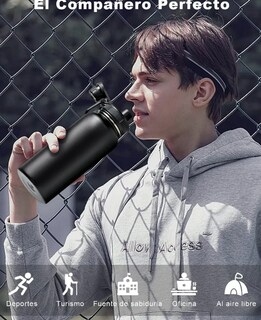 Foto 4 | Foto 4 | Termo de Acero Inoxidable 304 Doble Pared Negro 1 L