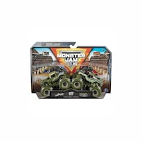 Carritos Monster Jam Shaker Vs Soldier Fortune Multicolor Todo Terreno 2 Piezas