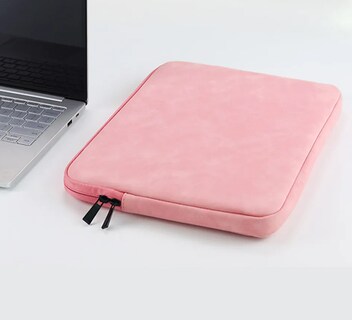 Foto 2 | Foto 2 | Funda para Laptop 13.3 Pulgadas Cuero PU Impermeable Antichoque Rosa