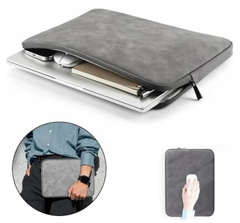 Foto 4 | Foto 4 | Funda para Laptop 13.3 Pulgadas Cuero PU Impermeable Antichoque Rosa