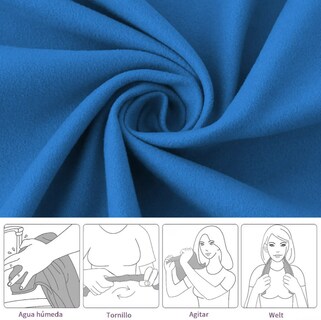 Foto 4 | Foto 4 | Juego De Toallas Deportivas Absorbentes Secado Rápido Modelo Azul