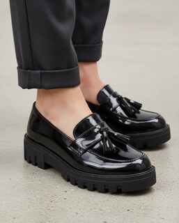 Foto 2 | Foto 2 | Zapatos Golden Shoes 1373 Negro Slip On Mujer