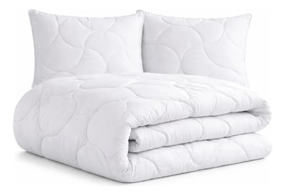 Foto 1 | Foto 1 | Set Edredón Sienna B.Kind & Beyond Matrimonial Queen Size Extra Suave Blanco 3 pzas