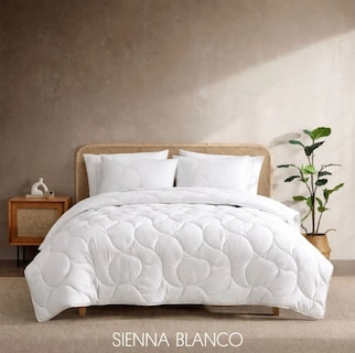 Foto 2 | Foto 2 | Set Edredón Sienna B.Kind & Beyond Matrimonial Queen Size Extra Suave Blanco 3 pzas