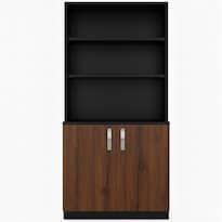 Alacena De Cocina Ginebra Hogare Negro Con Parota