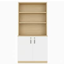 Alacena De Cocina Ginebra Hogare Roble Con Blanco