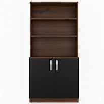 Alacena De Cocina Ginebra Hogare Parota Con Negro