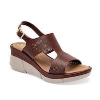 Maxim Sandalia Cuña Para Mujer Café Cod 140610-e