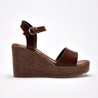 Foto 6 | Foto 6 | Queen Sandalia Cuña Para Mujer Café Cod 140785-e