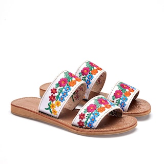 Foto 2 | Foto 2 | Mora Tierra Sandalia Artesanal Piel Para Mujer Blanco Multicolor Cod 140451-e