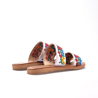 Foto 5 | Foto 5 | Mora Tierra Sandalia Artesanal Piel Para Mujer Blanco Multicolor Cod 140451-e