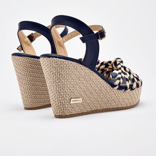 Foto 4 | Foto 4 | Moramora Sandalia Cuña Para Mujer Marino Cod 140683-e