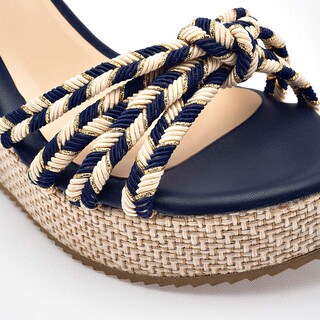 Foto 7 | Foto 7 | Moramora Sandalia Cuña Para Mujer Marino Cod 140683-e