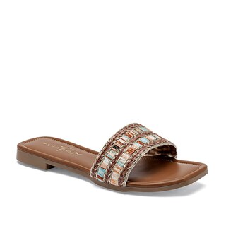 Foto 1 | Foto 1 | Mora Tierra Sandalia Piso Para Mujer Café Multicolor Cod 142015-e