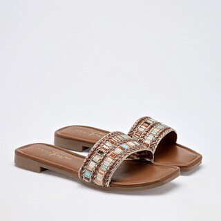 Foto 2 | Foto 2 | Mora Tierra Sandalia Piso Para Mujer Café Multicolor Cod 142015-e