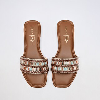 Foto 3 | Foto 3 | Mora Tierra Sandalia Piso Para Mujer Café Multicolor Cod 142015-e