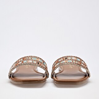 Foto 4 | Foto 4 | Mora Tierra Sandalia Piso Para Mujer Café Multicolor Cod 142015-e