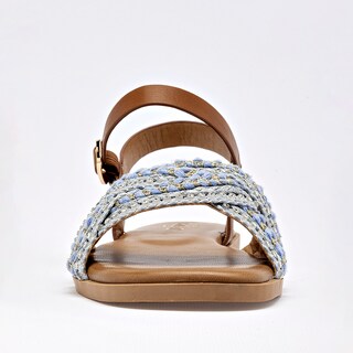 Foto 3 | Foto 3 | Capa De Ozono Sandalia Piso Para Mujer Azul Camel Cod 140891-e