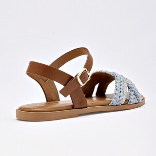 Foto 4 | Foto 4 | Capa De Ozono Sandalia Piso Para Mujer Azul Camel Cod 140891-e