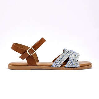 Foto 6 | Foto 6 | Capa De Ozono Sandalia Piso Para Mujer Azul Camel Cod 140891-e