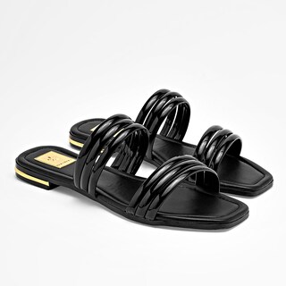 Foto 2 | Foto 2 | Moramora Sandalia Piso Para Mujer Negro Charol Cod 140578-e